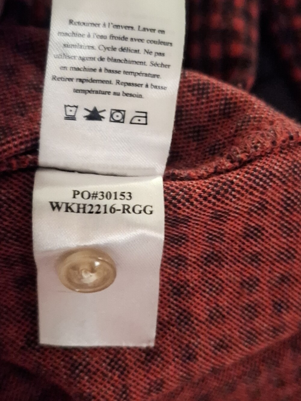 Womens Faherty Legend Red & Black Plaid Button-Down Shirt - Picture 6 of 6